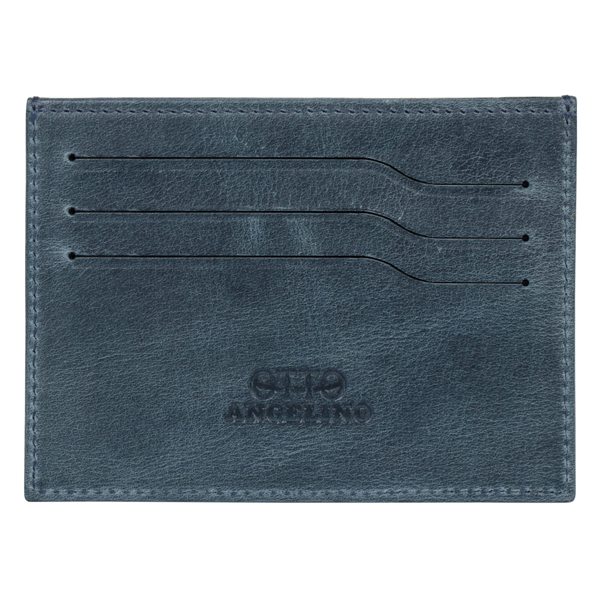 Otto Angelino Genuine Leather Ultra Slim Minimalist Cardholder Wallet - Unisex