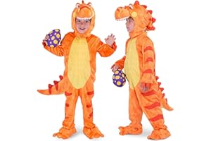 Spooktacular Creations Halloween Dinosaur Costume Kids, T-Rex Costume Toddler with Egg for Baby Child Halloween Dressup Party
