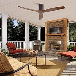 Sofucor 52 Inch Ceiling Fans No Light Flush Mount