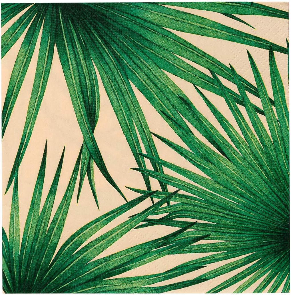 Talking Tables Pack of 20 Tropical Summer Napkins, Pink, 30cm x 30cm