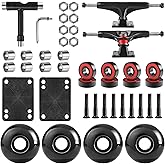 AXDT Skateboard Wheels 70mm 80a with Skateboard T Tool and ABEC-9 Bearings Spacers Cruiser Wheels