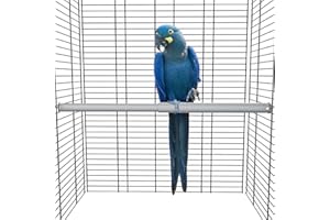 Fenocran Large Parrot Perches for Macaw, Long Perch for Parrots, Large Macaw Perch 28“
