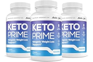 MALIBU LABS Keto Prime, Advanced Ketogenic Pill Shark Formula 1300mg, KetoPrime, Made in The USA, (3 Pack), 90 Day Supply Tank