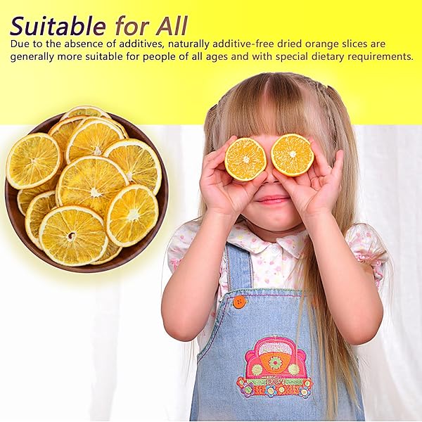 DRIED ORANGE SLICES, 150G/5.29OZ DEHYDRATED ORANGE SLICES, DEHYDRATED FRUIT, DRY ORANGE SLICES FOR COCKTAILS, DESSERTS, CAKES, WREATHS