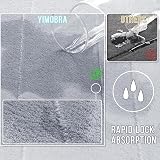 Yimobra Memory Foam U-Shaped Bath Mat 61x51cm Non-Slip Silver view 5
