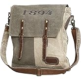 Myra Bags 1894 Upcycled Canvas Messenger Bag M-0861