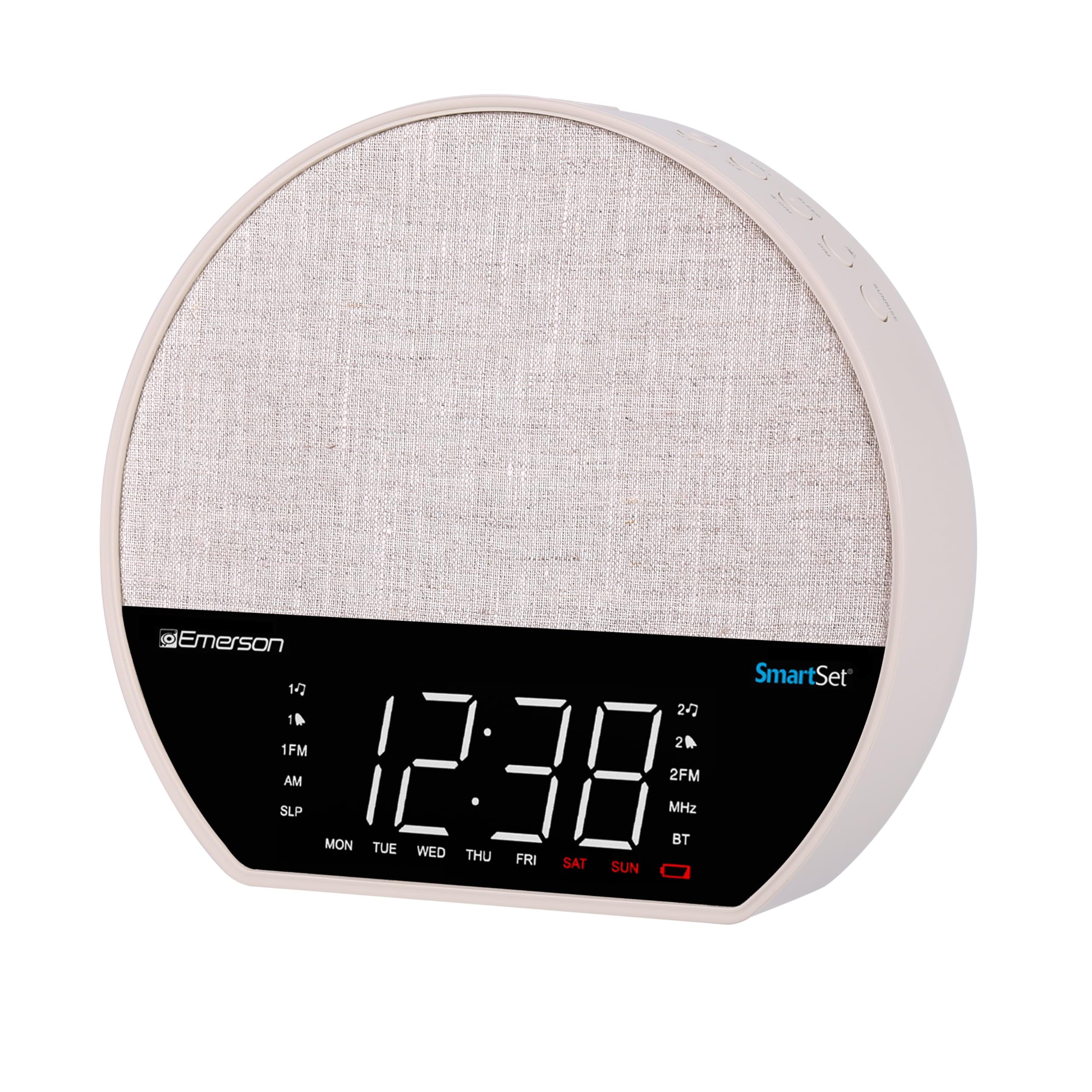 Emerson CKSS7071 Sunrise Smartset Alarm Clock Radio with 1.2