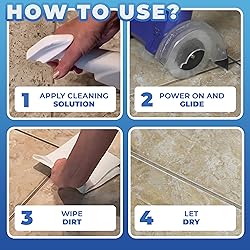 Electric Stand-Up Lightweight Grout Cleaning