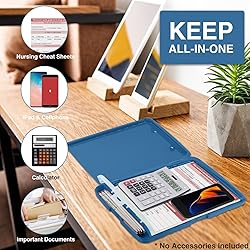 Sooez Clipboards with Storage, High Capacity Clip