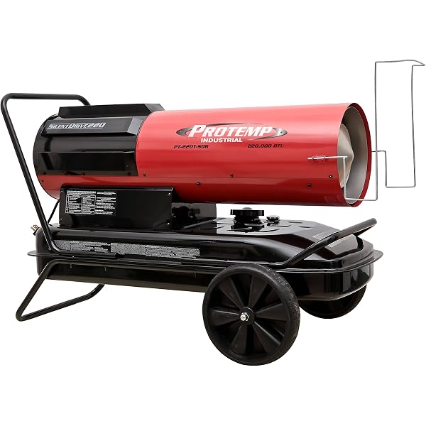Amazon.com: Pro-Temp PT-220T-SDR Silent Drive Kerosene/Diesel Forced Air  Heater with Thermostat, 220,000 BTU,Red / Black : Home u0026 Kitchen