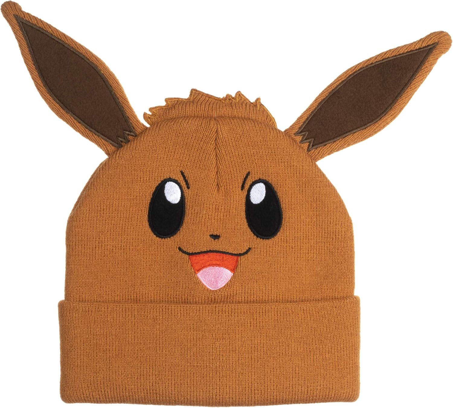 Bioworld Pokemon Eevee Embroidered Beanie Cap Hat One Size