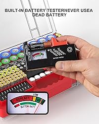 Battery Organizer Storage Holder Box Case with
