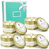 Candles for Home Scented Candles Mothers Day Gifts for Mom. Scent of Seasalt & Sage, Lavender & Vanilla, Lemongrass & Bergamo