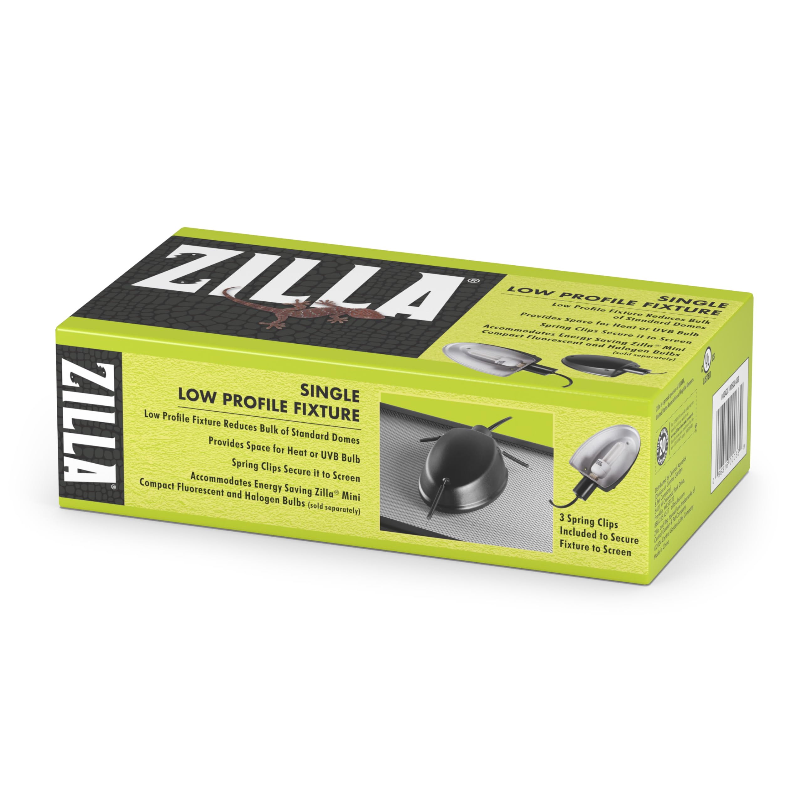 Photo 1 of Zilla Low Profile Reptile Terrarium Fixtures Single,Black