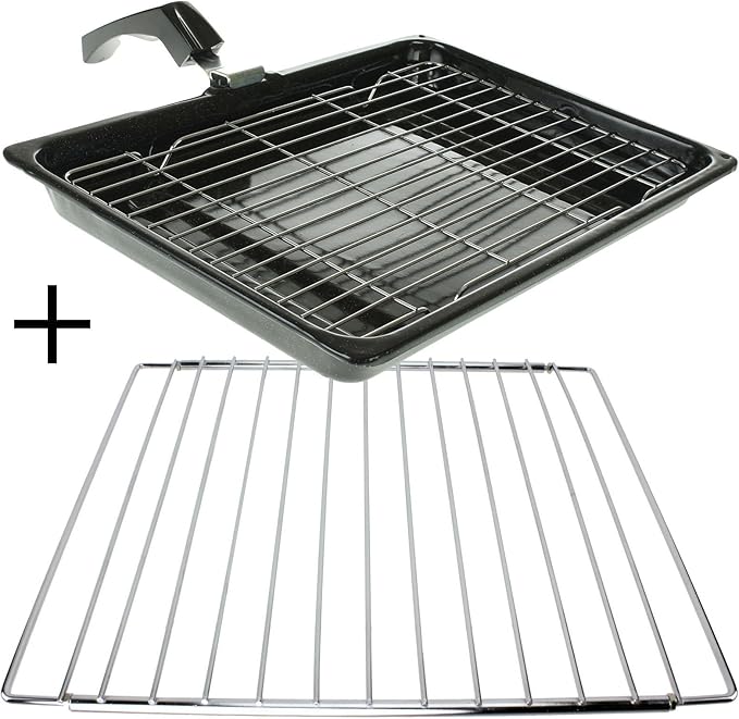 SPARES2GO Large Grill Pan, Rack, Handle + Adjustable Shelf for Indesit Oven Cookers Amazon.co