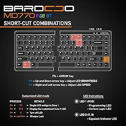 Mistel BAROCCO MD770 RGB Wireless Split Mechanical