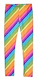 City Threads Girls Leggings Metallic Mermaid Print