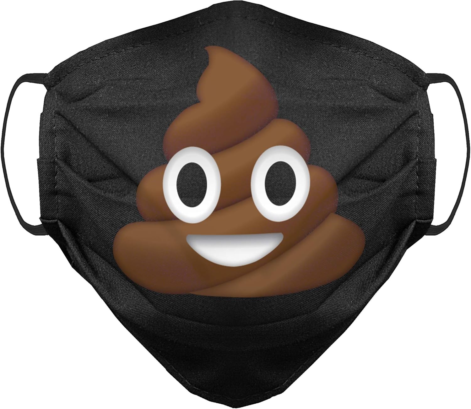 Poop Emoji Gift Fun Printed Cotton Face Mask Covering