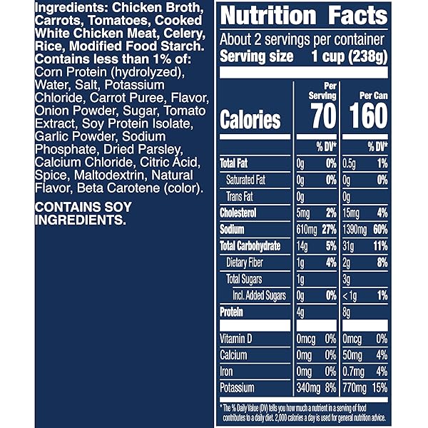 PROGRESSO TRADITIONAL, CHICKEN RICE WITH VEGETABLES CANNED SOUP, 19 OZ. (PACK OF 12)