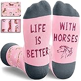 HAPPYPOP Funny Donkey Gifts - Men Women Silly Animal Socks Horse Chicken Gifts for Teens