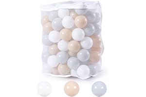 GOGOSO Ball Pit Balls Plastic PlayBalls for Toddlers Kids Playpen BPA Phthalate Free Crush Proof Birthday Decor,2.4inch 80pcs