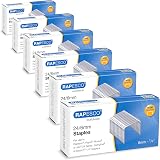 Rapesco 1736 Business Pack 24/6mm Galvanised Staples 6 Boxes of 5000