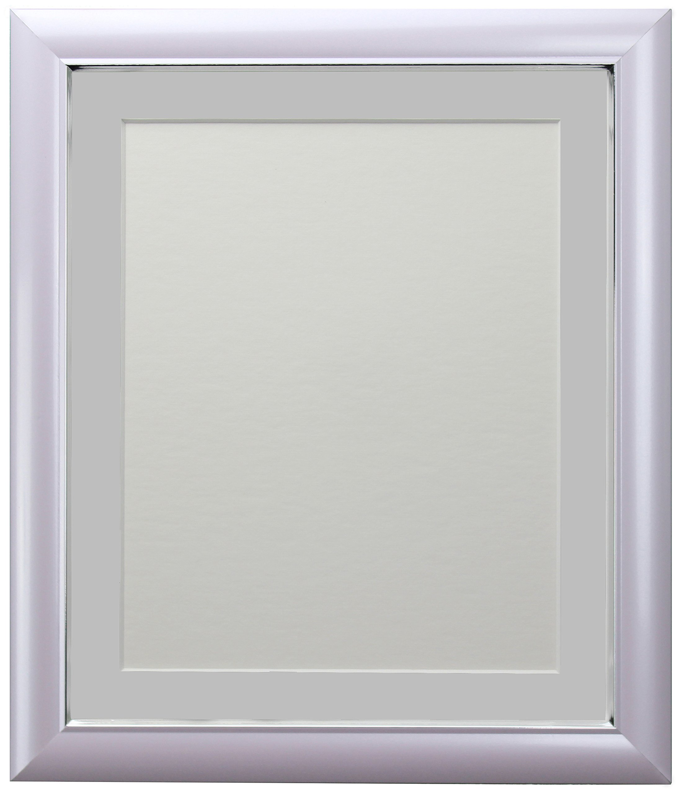 FRAMES BY POST Soda Picture Photo Frame, Plastic, Lilac with Light Grey Mount, 7 x 5 Image Size 5 x 3.5 Inch — image 1