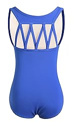 DANSHOW Tank Dance Leotards for Girls,Back M