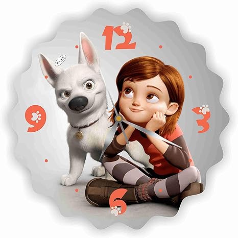 Amazon Bolt Disney Character インチウォールクロック ボルト ディズニーキャラクター 友達へのプレゼントに最適 あなたの家のためのオリジナルデザイン 置き時計 掛け時計 オンライン通販