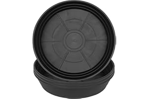LWALRS 4 Packs 6 Inches Plant Saucer Drip Trays, Round Plastic Plant Pot Saucers Flower Pot Tray for Indoor Outdoor