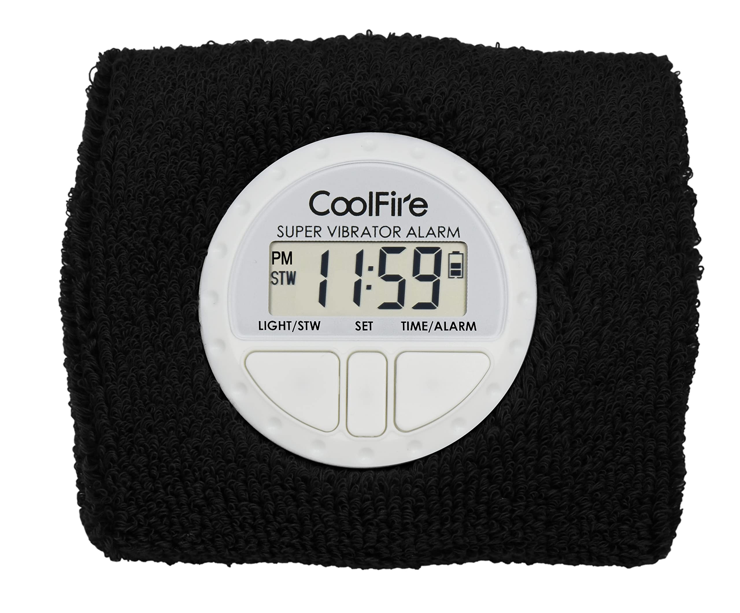 Coolfire Vibrating Alarm Clock, Silent Alarm Bracelet, Silent Wrist Clock, Vibration Alarm Bracelet for Deep Sleep