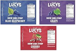 Lucy's Family Owned Shaved Ice Snow Cone Syrups