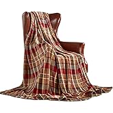 MERRYLIFE Throw Blanket Plaid| Ultra-Plush Soft Colorful Oversized | Decorative Couch Travel Blanket | King Size(90" 102", Love Urban)