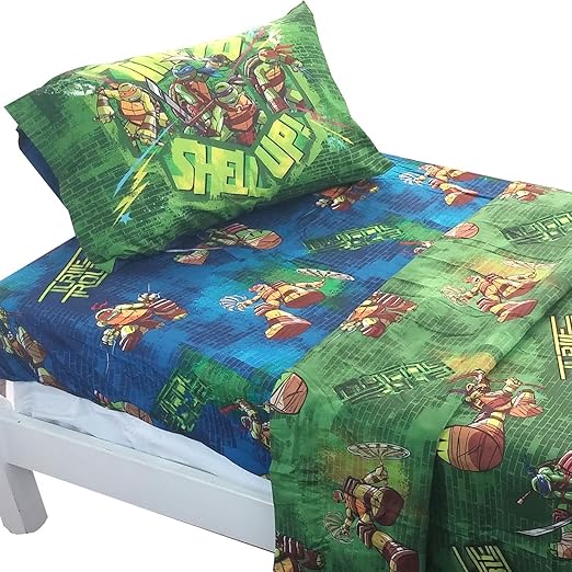 Amazon Com Teenage Mutant Ninja Turtles Shell Up 3pc Twin Bed