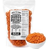 Duros Ruedas 1 lb, Duros Mexican Wheat Snacks, Chicharrones de Harina, Wheat Wheels for Frying, Fritura de Rueda, Mexican Snacks, Duros Pasta by New to Town