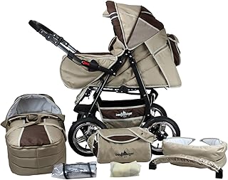 Bergsteiger Rio Kombikinderwagen + Softtragetasche + Wickeltasche (10 - Teile)