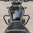 Motorcycle Engine Guard Crash Bar for Triumph Bonneville Bobber T100 T120 2017-2024 Speed Twin 900 2023-2025 Highway Bumper Falling Body Frame Side Protection Set (Black)