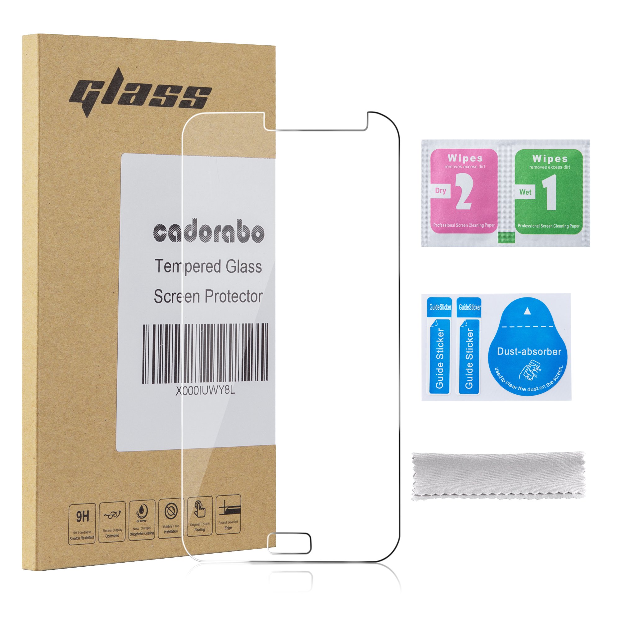 cadorabo Tempered Glass compatible with Samsung Galaxy NOTE in HIGH TRANSPARENCY - Screen Protection 3D Touch compatible with 9H Hardness - Bulletproof Display Saver