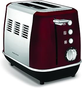 Morphy Richards Evoke 2 Slice Toaster 224408 Red Two Slice Toaster Stainless Steel Red Toaster 850 watts