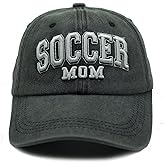 Jumsky Soccer Mom Gift - Soccer Mama Baseball Caps Embroidered Adjustable Washed Dad Hat