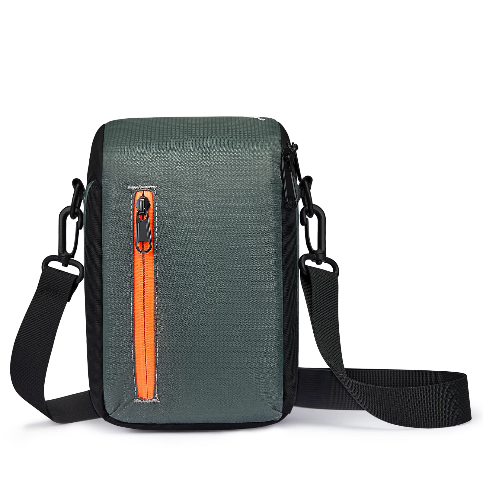 S-ZONE Camera Crossbody Sling Bag Waterproof Nylon Shockproof Padded DSLR SLR Protection Case for Mirrorless Lens Cable