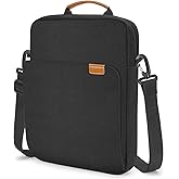 KIZUNA Tablet Sleeve Case 10 Inch Shoulder Bag for 11" iPad Pro M4 M2/11 10.5" 10.9" iPad Air M2/ 10.9" iPad 10 9 8/10" Surface Go 3/ Samsung Galaxy Tab A8/10.5" Galaxy Tab S6,Black