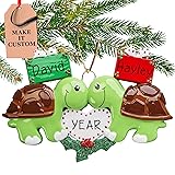 Personalized Turtle Couple Ornament 2025 | Free 24h