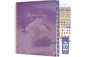 bloom daily planners 2026 Planner (January to December) - 8.5” x 11” Weekly & Monthly Dated Agenda Organizer Book with Stickers & Tabs - Flexible Soft Cover - Good Things Are Coming