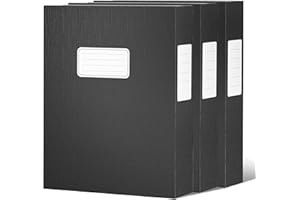 JiaWei Black Storage File Boxes,Document File Folder,A4 Archives Cases with Lid,9.4×1.5×12.5 Inches Filing Box for Office and