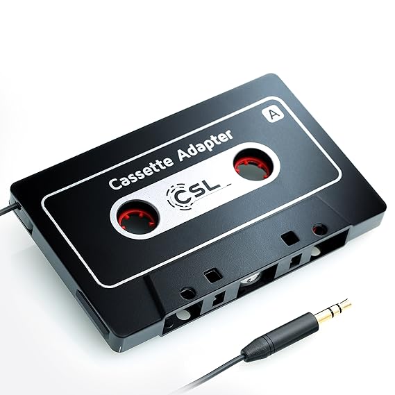 HQ Autoradio Kassettenadapter AUX | KFZ Autoradio Kassenadapter | Neues Modell | Car Audio Cassette Adapter | 3,5 mm Klinkenb
