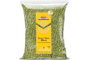 Rani Green Peas Whole, Dried (Marrowfat Peas, Vatana, Matar) 128oz (8lbs) 3.63kg Bulk ~ All Natural | Vegan | Kosher | Gluten