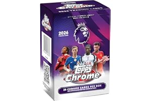 2026 Topps Chrome Premier League Soccer - Factory Sealed - Value Box