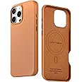 LONLI Edition | Italian Leather - for iPhone 16 Pro Max - Premium Italian Full Grain Leather Phone Case - Develop Unique Patina - Tan