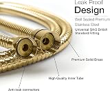 Xcel Home 1.2m Gold Leakproof Flexible Stainless Steel Anti-Kink Shower Hose view 2